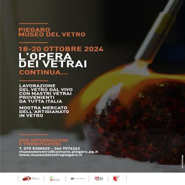 locandina l'opera dei vetrai continua 2024 - Piegaro